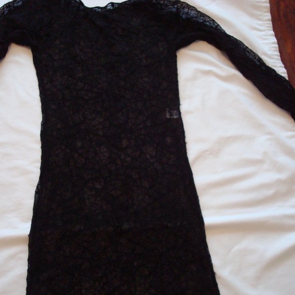 Music Legs Spider web long sleeve dress NWT - Picture 3 of 5
